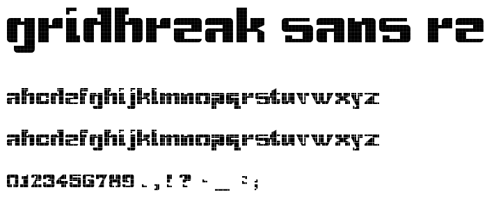gridbreak sans Regular font